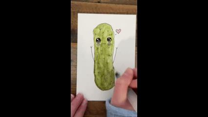 Coloring a Green Pickle